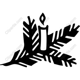 Candle and Leaves