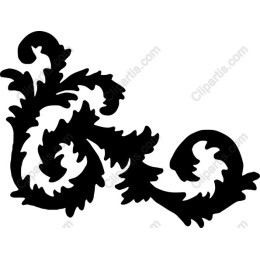 Elegant Ornamental Floral Scroll