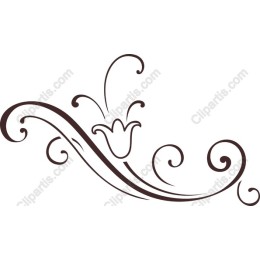 Elegant Floral Vine Clipart