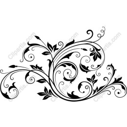 Elegant Floral Swirl
