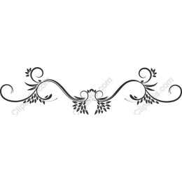 Ornate Vintage Floral Decorative Border