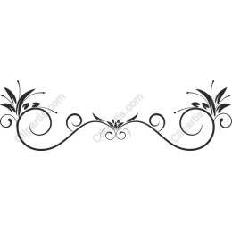 Floral Swirl Decorative Divider