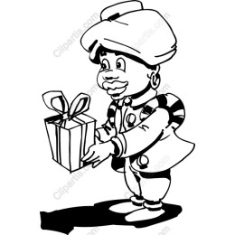 Cheerful Gift-Giving Character