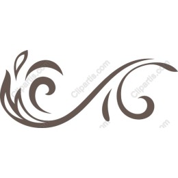 Elegant Floral Swirl Ornament