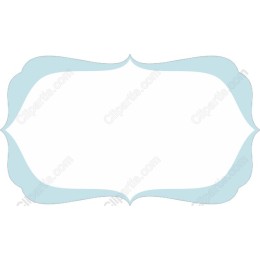 Elegant Light Blue Frame