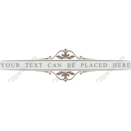 Elegant Ornate Banner with Customizable Text Area
