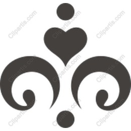 Elegant Heart Swirl