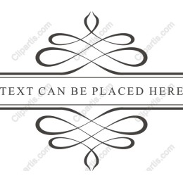 Elegant Ornamental Border with Customizable Text Space