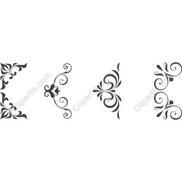 Elegant Decorative Flourishes Set