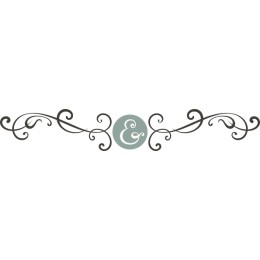Elegant Decorative Swirl Frame with Ampersand