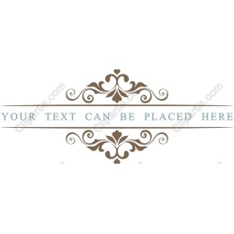 Elegant Decorative with Customizable Text Area