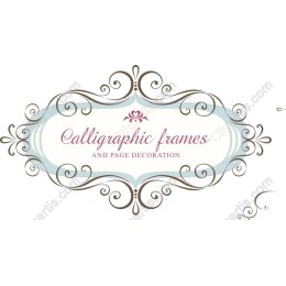 Elegant Calligraphic Frames and Page Decoration