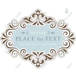 Vintage Calligraphic Frame