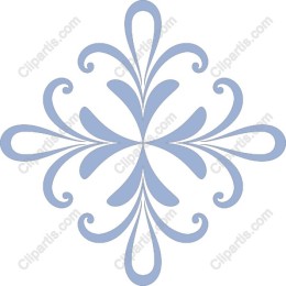 Elegant Soft Blue Snowflake