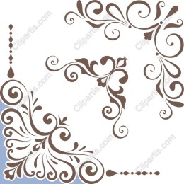 Ornate Decorative Corners Set