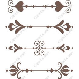 Elegant Ornamental Divider Set