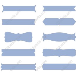 Elegant Blue Banners Set