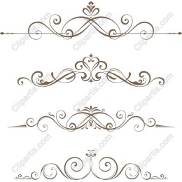 Elegant Ornate Decorative Borders Set