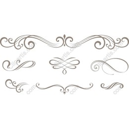 Elegant Decorative Flourishes Set