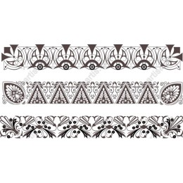 Elegant Black and White Border Collection
