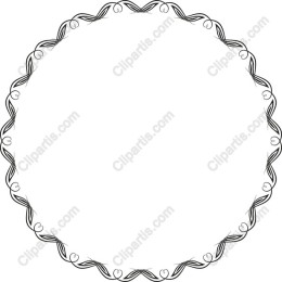 Elegant Decorative Circle Frame Vintage