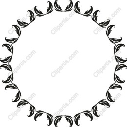 Elegant Black Decorative Border