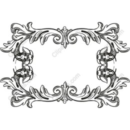 Ornate Floral Frame