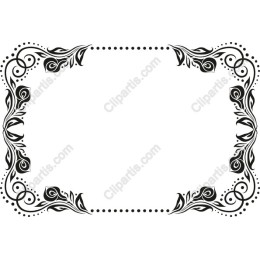 Elegant Black Ornate Frame