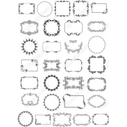 Vintage Frame Clipart Set