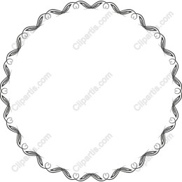 Elegant Circular Decorative Frame