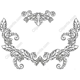 Exquisite Ornate Floral Border