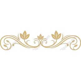 Elegant Floral Border in Gold
