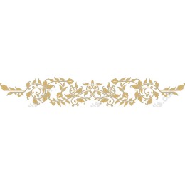 Elegant Golden Floral Ornament