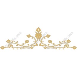 Elegant Gold Floral Border