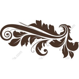 Elegant Leaf Swirl