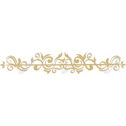 Gold Floral Ornament