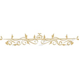 Elegant Golden Vine Decorative Border