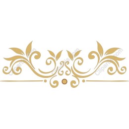 Ornamental Scroll in Gold