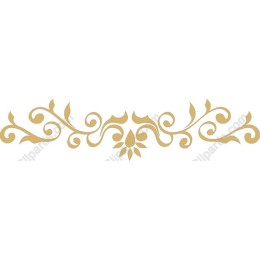Floral Decorative Border in Gold
