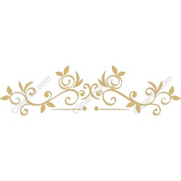 Elegant Gold Swirling Vines