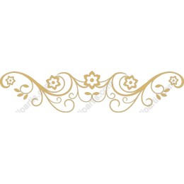 Elegant Gold Floral Ornament