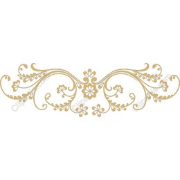 Elegant Floral Border in Gold