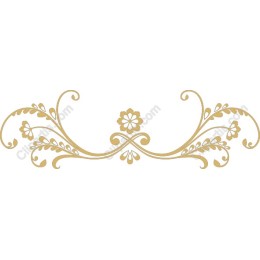 Elegant Floral Border in Gold