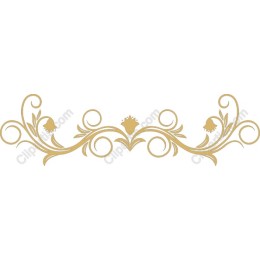 Golden Floral Ornament