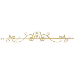 Golden Decorative Ornamental Border