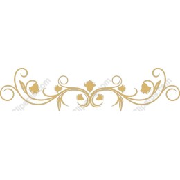 Elegant Gold Floral Border