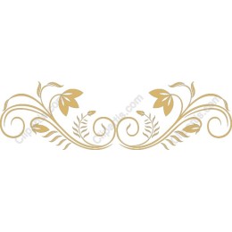 Elegant Gold Floral Ornamental