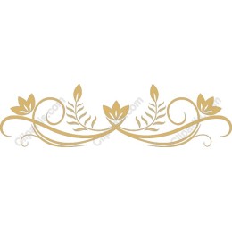 Elegant Gold Floral Ornament