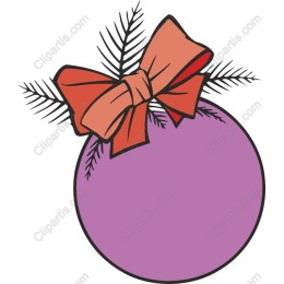 Festive Purple Ornament
