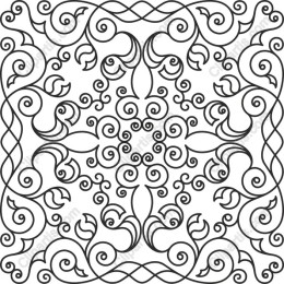 Ornate Floral Swirl